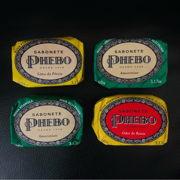 Brazil's Finest Phebo Soap Bar. Set of 4 - Picture 1 of 4